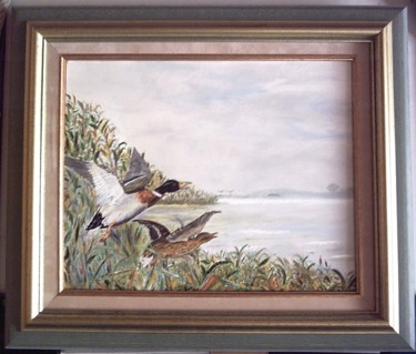 Painting titled "Nature sauvage" by Jean Paul Rousseau, Original Artwork, Oil