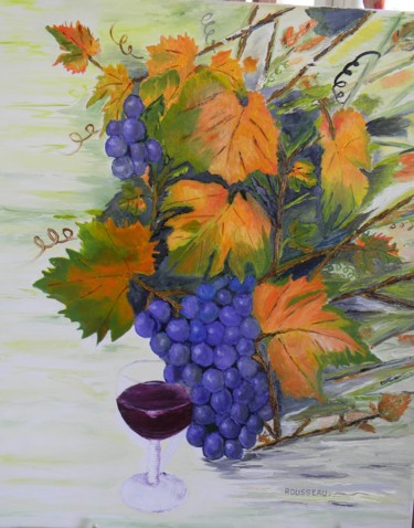 Peinture intitulée "Plaisir d'automne" par Jean Paul Rousseau, Œuvre d'art originale, Huile