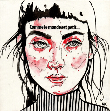 "Comme le monde est…" başlıklı Tablo Nikou tarafından, Orijinal sanat, Akrilik Karton üzerine monte edilmiş