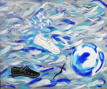 Peinture intitulée "Les chaussures" par Angele Sunnys, Œuvre d'art originale, Acrylique