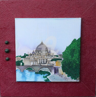 Peinture intitulée "Rome" par Rovinci, Œuvre d'art originale, Acrylique