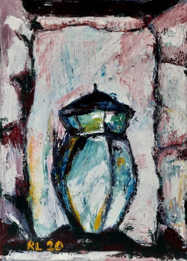 Картина под названием "Le vase de campagne" - Roxane Le Tétour, Подлинное произведение искусства, Акрил