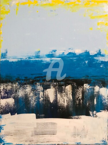 Schilderij getiteld "Iceberg SALE free s…" door Roxani Rohner, Origineel Kunstwerk, Acryl