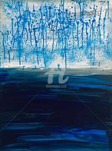 Pintura intitulada "Water is in the air" por Roxani Rohner, Obras de arte originais, Acrílico
