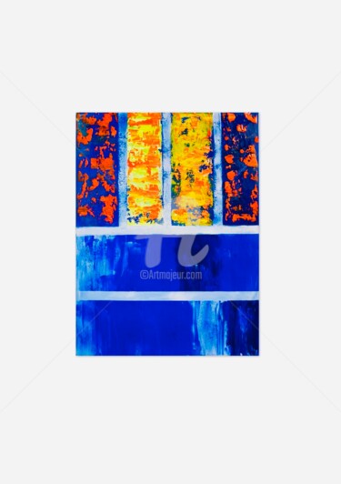 Ζωγραφική με τίτλο "Sunny windows" από Roxani Rohner, Αυθεντικά έργα τέχνης, Ακρυλικό