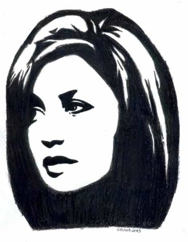 Drawing titled "Donna Murphy" by Roxxxy Dope, Original Artwork