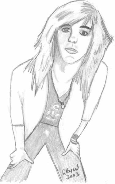 Drawing titled "Duff McKagan" by Roxxxy Dope, Original Artwork