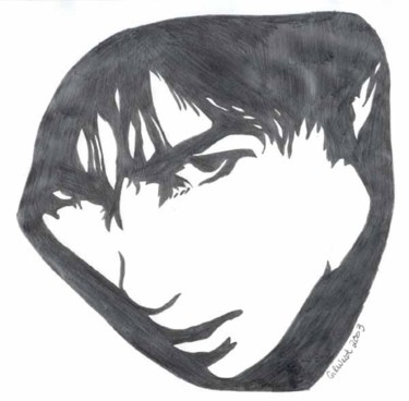 Drawing titled "Gackt 1" by Roxxxy Dope, Original Artwork