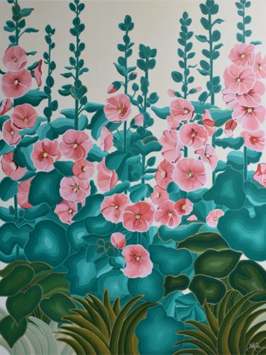 Pittura intitolato "Blooming Joy" da Nikita Mehandru, Opera d'arte originale, Acrilico