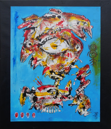 Painting titled "Sans titre 060119" by Jean Jacques Royo, Original Artwork, Acrylic