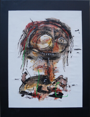 Painting titled "Sans titre 111021" by Jean Jacques Royo, Original Artwork, Acrylic Mounted on Wood Stretcher frame