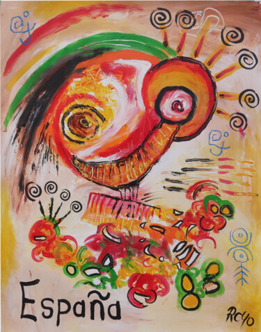 Malerei mit dem Titel "España" von Jean Jacques Royo, Original-Kunstwerk, Acryl
