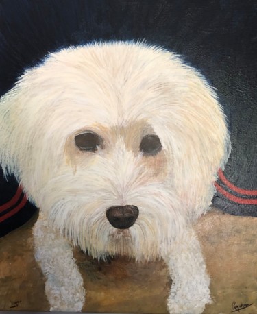 Painting titled "Maggie" by Roy Wrenn, Original Artwork, Acrylic