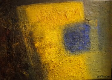 Painting titled "Sortir à la lumière…" by Roz Tynevez, Original Artwork, Oil