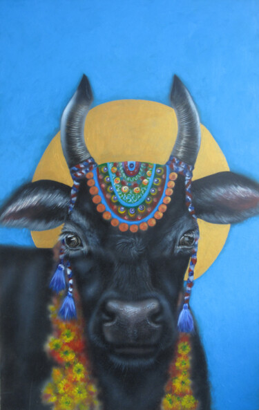 "Saint cow" başlıklı Tablo Roza Bronnikova tarafından, Orijinal sanat, Akrilik