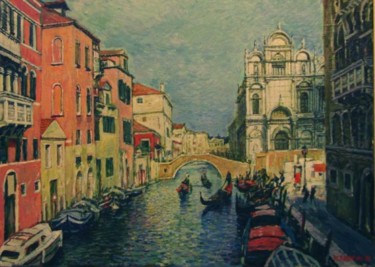 Картина под названием "Venice 3" - William Rozenson, Подлинное произведение искусства