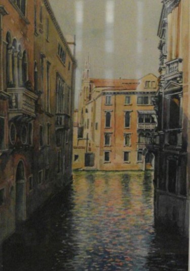 Картина под названием "Venice, pallazos" - William Rozenson, Подлинное произведение искусства