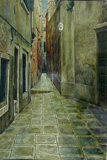 Картина под названием "Venice, secret stre…" - William Rozenson, Подлинное произведение искусства