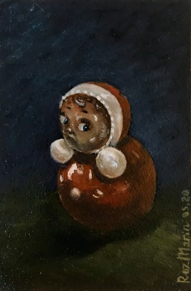 Painting titled "TOY 1" by Marina Deryagina, Original Artwork, Oil