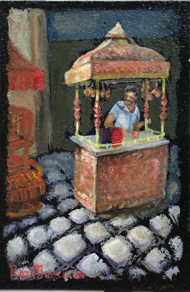 Painting titled "Turkish coffee - 2…" by Marina Deryagina, Original Artwork, Oil