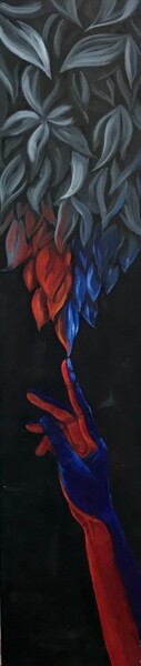 Pittura intitolato "I AM THE CREATOR HU…" da Marina Deryagina, Opera d'arte originale, Olio