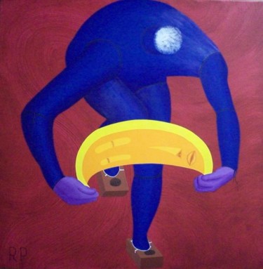 Painting titled "Correcting Cephalic…" by Rudy Pavlina, Original Artwork, Oil