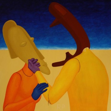 Cherish Variation 1 Painting titled "Cherish Variation 1" by Rudy Pavlina, Original Art, Oil