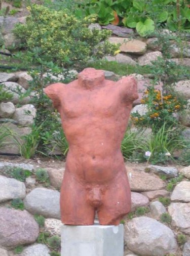Скульптура под названием "tors 1" - Ryszard Piotrowski, Подлинное произведение искусства, Керамика