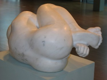 Sculpture titled "akt7" by Ryszard Piotrowski, Original Artwork, Stone