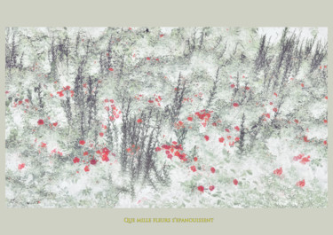 Arts numériques intitulée "20-que-mille-fleurs…" par Michel Guillaumeau, Œuvre d'art originale, Peinture numérique