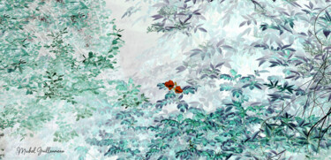Arts numériques intitulée "Canopée matinale" par Michel Guillaumeau, Œuvre d'art originale, Peinture numérique
