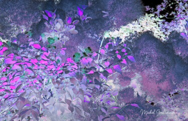 Digitale Kunst mit dem Titel "Papillons sur ecume…" von Michel Guillaumeau, Original-Kunstwerk, Digitale Malerei