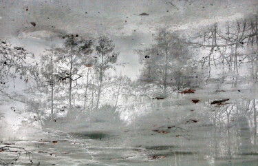 Artes digitais intitulada "Mirage hivernal" por Michel Guillaumeau, Obras de arte originais, Pintura digital