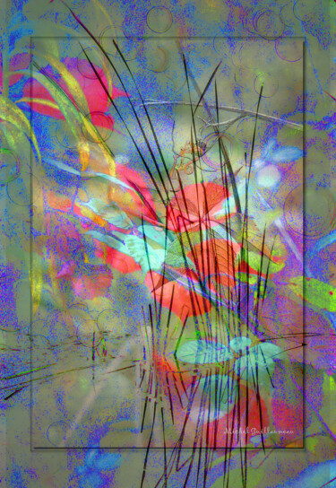 Malerei mit dem Titel "Energie végétale" von Michel Guillaumeau, Original-Kunstwerk, Digitale Malerei