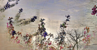 Arts numériques intitulée "Un soir de printemps" par Michel Guillaumeau, Œuvre d'art originale, Peinture numérique