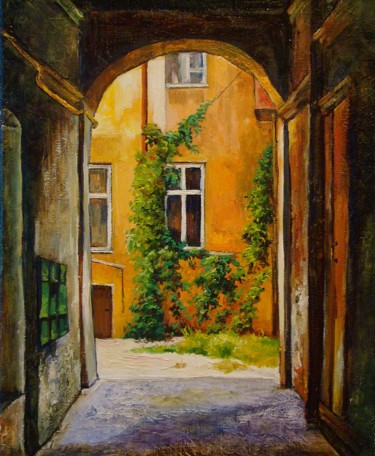 Painting titled "Ivy" by Ruslan Sabirov, Original Artwork, Oil