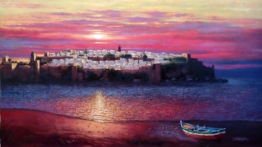 Peinture intitulée "les oudayas (Rabat…" par Abdelali Amayod, Œuvre d'art originale, Huile