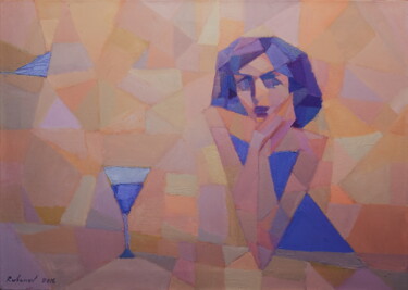 Pittura intitolato "Coctail" da Alexey Rubanov, Opera d'arte originale, Olio