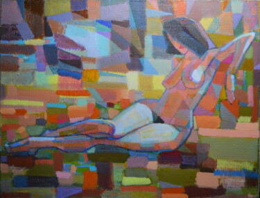 Painting titled "bliss (relaxation)" by Alexey Rubanov, Original Artwork, Acrylic