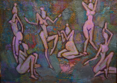 Peinture intitulée "Dance of Venus" par Alexey Rubanov, Œuvre d'art originale, Huile