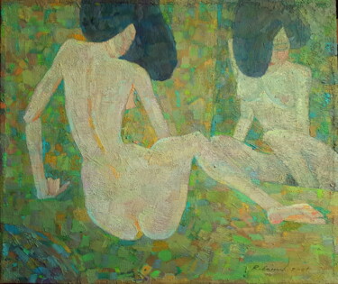 Peinture intitulée "Mirror" par Alexey Rubanov, Œuvre d'art originale, Huile