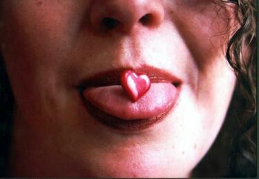 Fotografie getiteld "MOUTH HEART" door Ruben Gimenez Viera, Origineel Kunstwerk