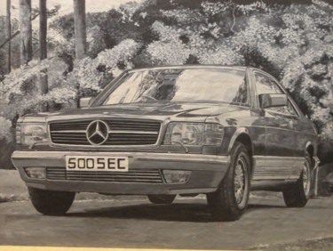 Pintura titulada "Mercedes 500" por Ruben Badia, Obra de arte original, Oleo