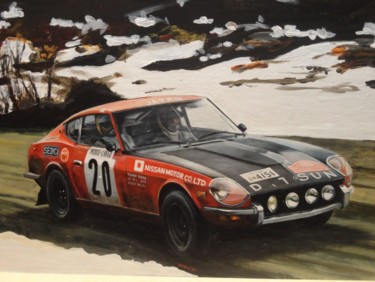 Pintura titulada "Datsun 240Z" por Ruben Badia, Obra de arte original, Oleo