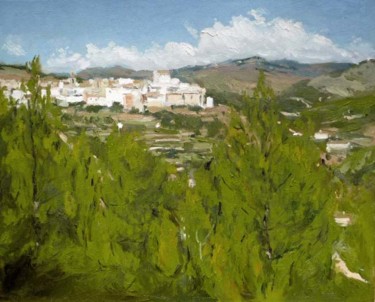 Painting titled "OLEO, LUCENA DEL CI…" by Rubén De Luis, Original Artwork, Oil