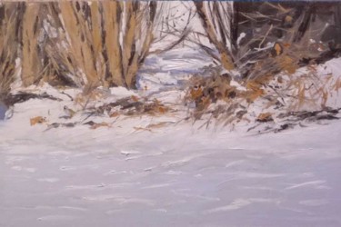 Painting titled "INVIERNO" by Rubén De Luis, Original Artwork, Oil