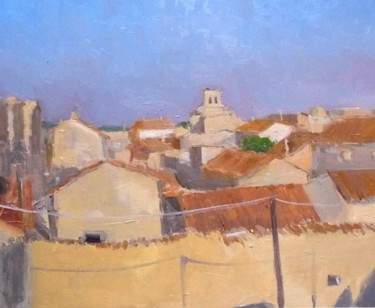 Pintura titulada "URUEÑA, VALLADOLID" por Rubén De Luis, Obra de arte original, Oleo