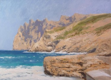 Painting titled "CALA SANT VIÇENT, M…" by Rubén De Luis, Original Artwork, Oil