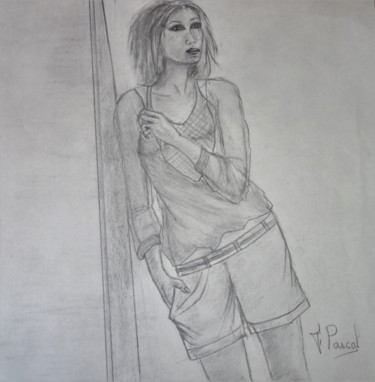 Tekening getiteld "Amoureuse" door Françoise Pascal, Origineel Kunstwerk, Anders