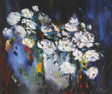 Painting titled "img-2399.jpg DOUCES…" by Françoise Pascal, Original Artwork, Oil